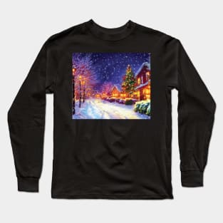 Christmas In Town - Scene 4 Long Sleeve T-Shirt